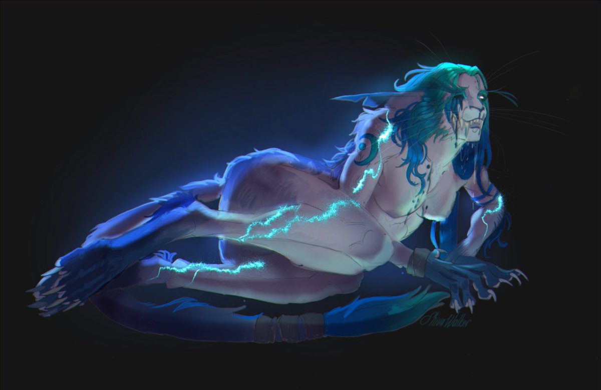 shivawalkerart's tweet photo. Sometimes I think about the unfortunate shape-shifting of the druids. 

Vierra's sketches at the time of the burning of Teldrasill. She lost an eye,became a cat,and ran away. She has no power to back in elf form. She's stuck.Later Lavrent found her near Moonglove.
#fangsandclaws https://t.co/C25iUI31pB