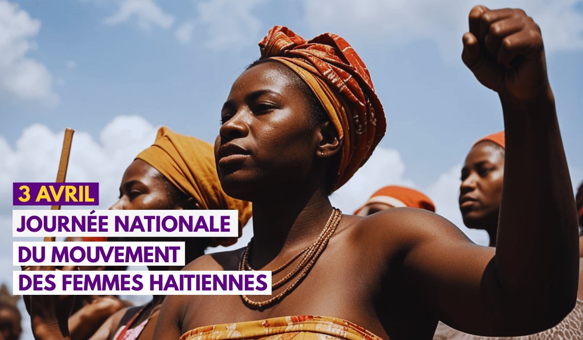 📢 3 avril: Journée nationale du Mouvement des #FemmesHaïtiennes

En 1986, des milliers de femmes ont pris la rue pour revendiquer leurs #droits après la chute de la dictature des Duvalier. Un moment clé dans l’histoire des luttes féministes en Haïti.✊🏽💜
#3Avril #DroitsDesFemmes
