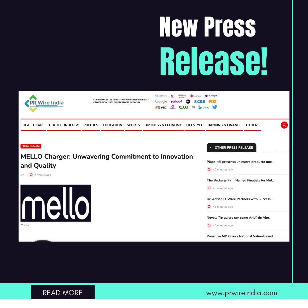 mello_power's tweet photo. Mello Charger is all about quality and innovation.

See how we’re making it happen in our latest press release: https://t.co/cqs3XIRr6H

#MelloCharger #InnovationDriven #TechNews https://t.co/rvpcIsnASv