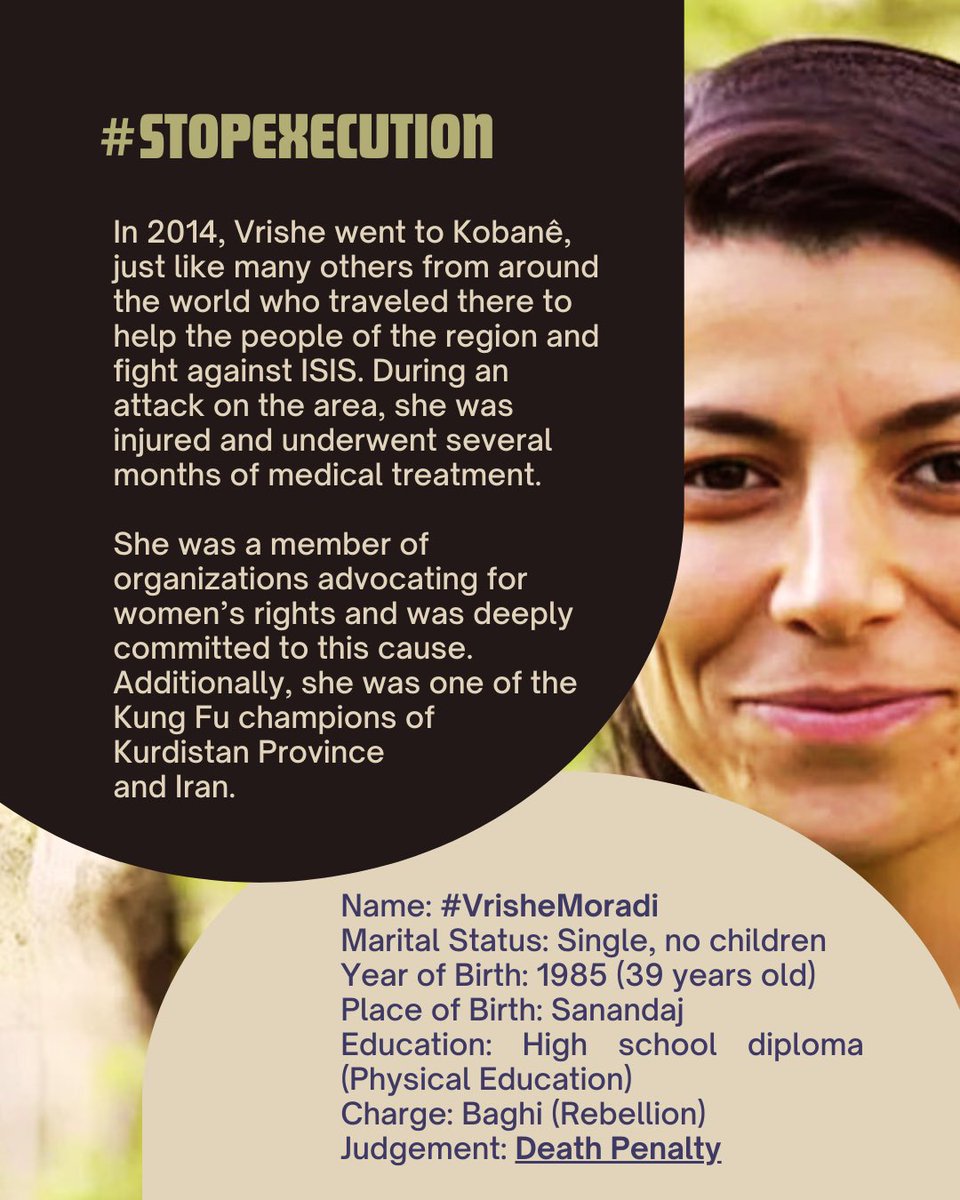 FZomorodif35743's tweet photo. How long does the international community intend to watch the executions of Iranians? 
@AmnestyIran @drmaisato
@amnesty @UN_HRC @UN @hrw @BBC @CNN
 #VrisheMoradi
#StopExecution https://t.co/QPRIQYoHzl