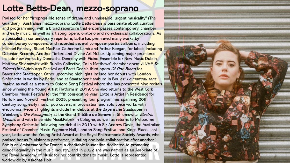 The Facade Ensemble (@facadeensemble) on Twitter photo Returning to the Facade fold for a third year in a row after our recording last autumn, we can't wait to work with <a href="/lottebettsdean/">Lotte Betts-Dean</a> again 🧡 A star of contemporary music performing one of the best modernist pieces ever, why would you miss it! 11-15 April 🎟️ eventbrite.co.uk/o/the-facade-e… Returning to the Facade fold for a third year in a row after our recording last autumn, we can't wait to work with <a href="/lottebettsdean/">Lotte Betts-Dean</a> again 🧡 A star of contemporary music performing one of the best modernist pieces ever, why would you miss it! 11-15 April 🎟️ eventbrite.co.uk/o/the-facade-e…