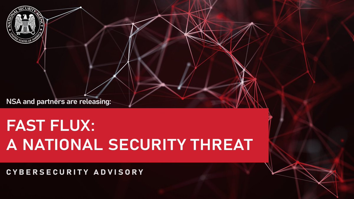 NSACyber's tweet image. Malicious cyber actors can conceal their activities and evade detection using fast flux, a technique that changes the IP address associated with a domain name. Follow our new guidance for strategies to detect and mitigate this national security threat. media.defense.gov/2025/Apr/02/20…