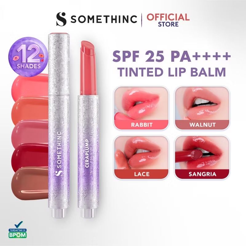 bulansutenaaa's tweet photo. Cek [EXCLUSIVE] SOMETHINC Ceraplump Tinted Lip Balm SPF25 PA++++ dengan harga Rp70.900. Dapatkan di Shopee sekarang! https://t.co/OItnZVXga8 https://t.co/OR8bAYBVT3