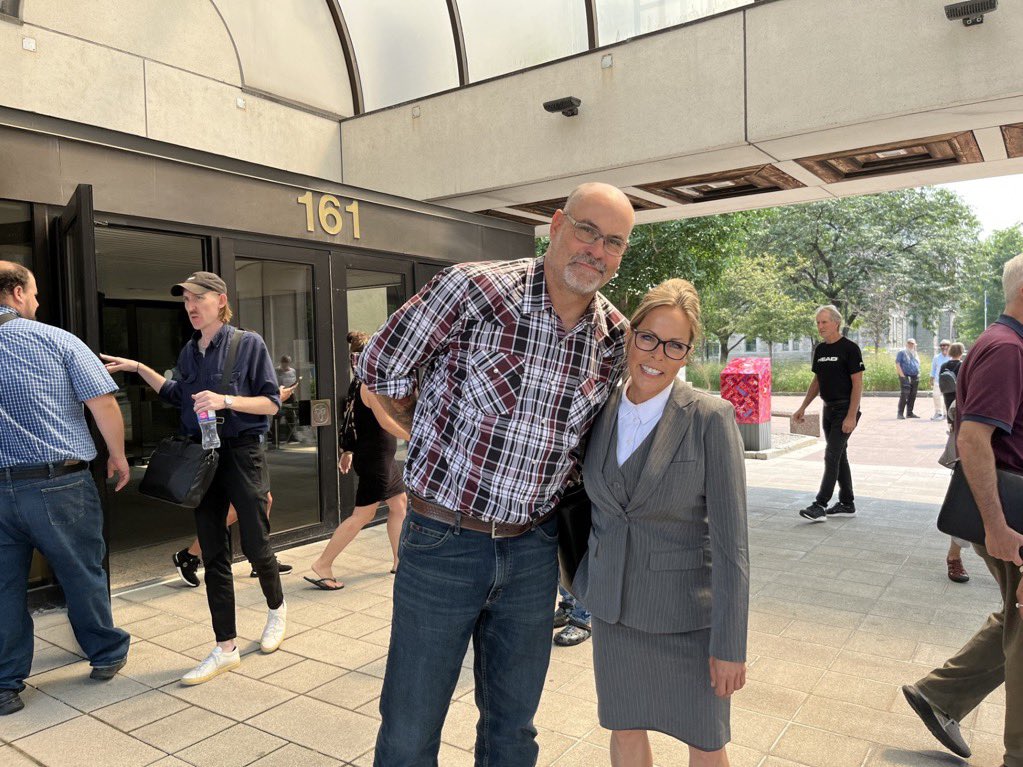 Hailey_PPC's tweet image. Chris Barber and Tamara Lich have been found guilty with mischief.

The crime? Uniting Canadians together in peaceful protest against the overthrow of our rights and freedoms.

This is a sickening violation of the Charter and democracy. Thank God for the Freedom Convoy and for…