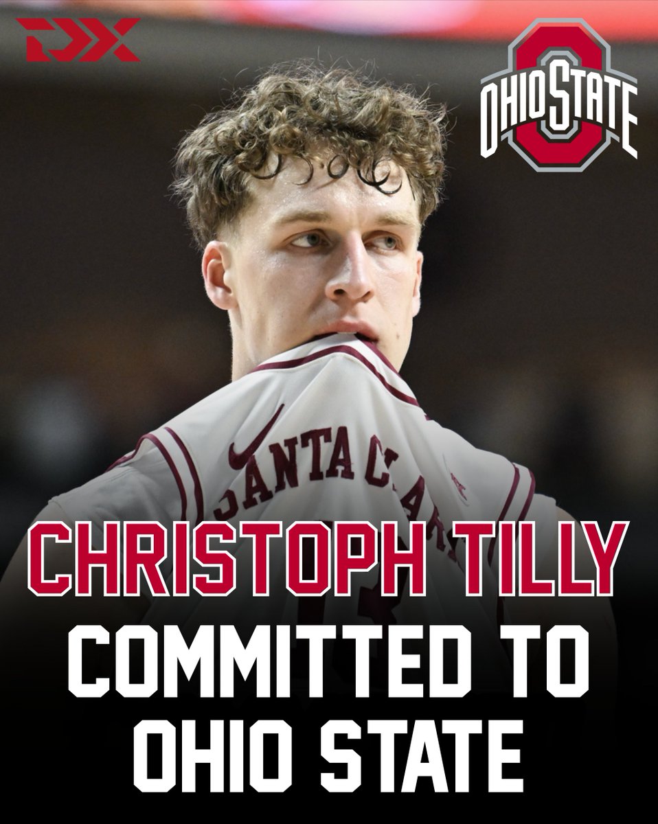 NEWS: Santa Clara transfer Christoph Tilly has committed to Ohio State, his agent Milan Nikolic told ESPN. The skilled German 7-footer was named Second Team All-WCC after posting 12.5 points, 4.9 rebounds in 23 minutes per game.