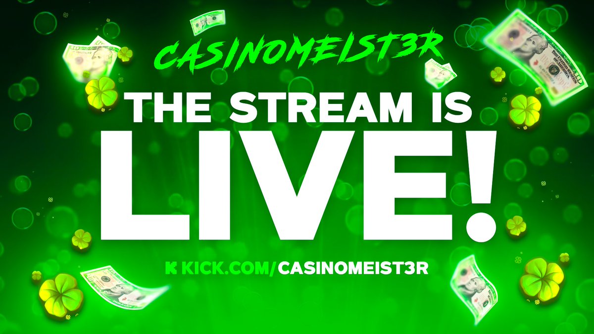 🔴Live on Kick🔴:📎kick.com/casinomeist3r

🎰Playing on🎰:
<a href="/raindotgg/">Rain.gg</a> - 500c
<a href="/CSGOEmpire/">CSGOEmpire</a> - 230c
<a href="/betbolt/"></a> - $100

DOING GIVEAWAYS, PROMO CODES &amp; TIPS! JOIN US!

Requirements to enter:
☑️Follow me <a href="/CasinoMeist3r/">🇭🇷 Casino Meister</a> 
☑️Retweet🔁 +💙Like this post
☑️Comment KICK username