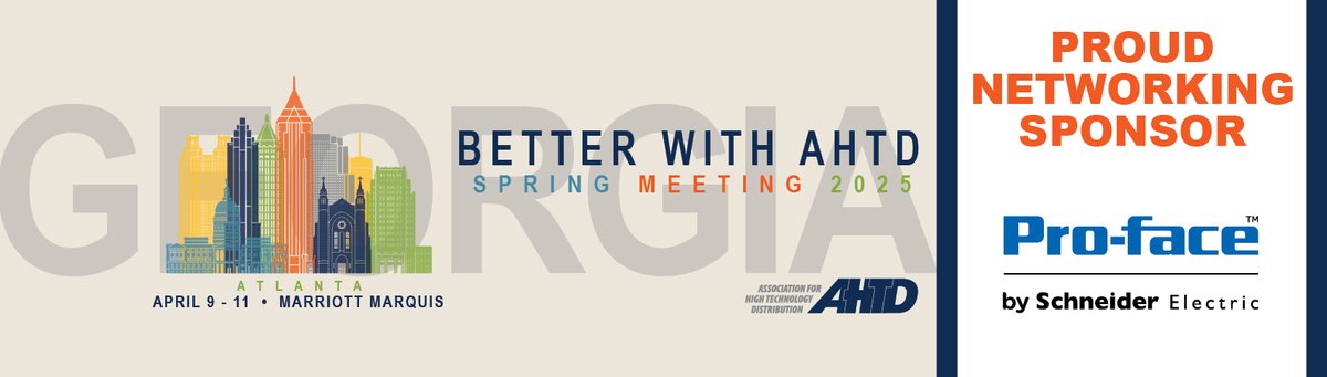ProfaceAmerica's tweet image. Visit booth #24 next week at AHTD Spring Conference to see new Pro-face product and talk HMIs! Subject Matter Experts will be on site! #AHTDSpring #Atlanta #BetterWithAHTD