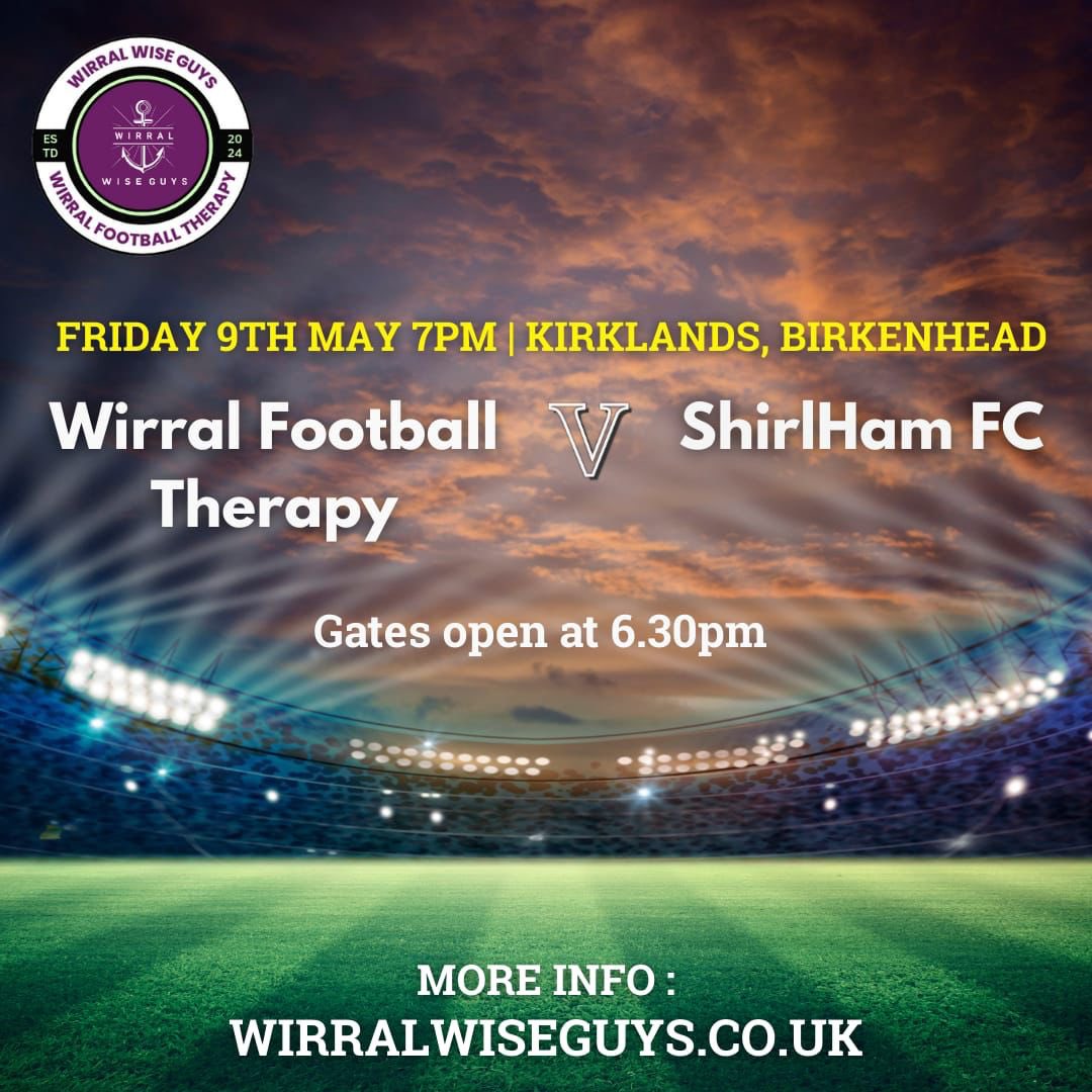 A few of our lads are playing in a team for a charity game against 
Wirral wise guys, anyone free on 09/05 for a 7pm kick off get down and support a great cause for a charity based on the Wirral

If anyone could re post this the lads would appreciate it.