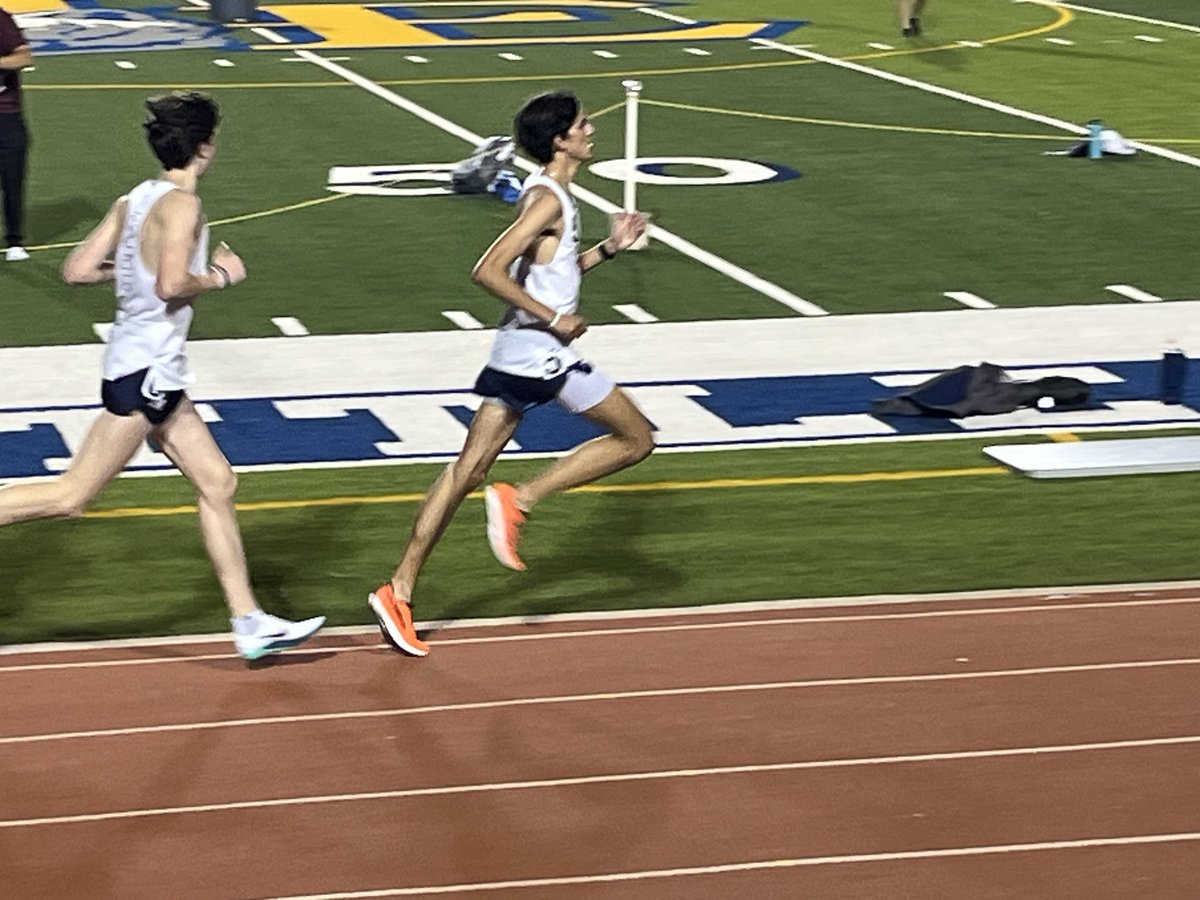 District 3200m. 9:40. 8th place. Not my best but learned alot about how it is to race a competitive field.