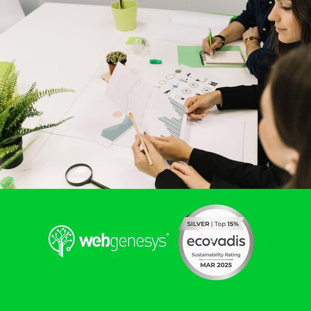 Webgenesys è orgogliosa di comunicare che ha ricevuto la medaglia d’argento <a href="/ecovadis/">EcoVadis</a>, posizionandosi tra il 15% delle aziende con le performance più elevate nella valutazione ESG (Environmental, Social and Governance).

Vai alla news: webgenesys.it/medaglia-argen…

#innovazione