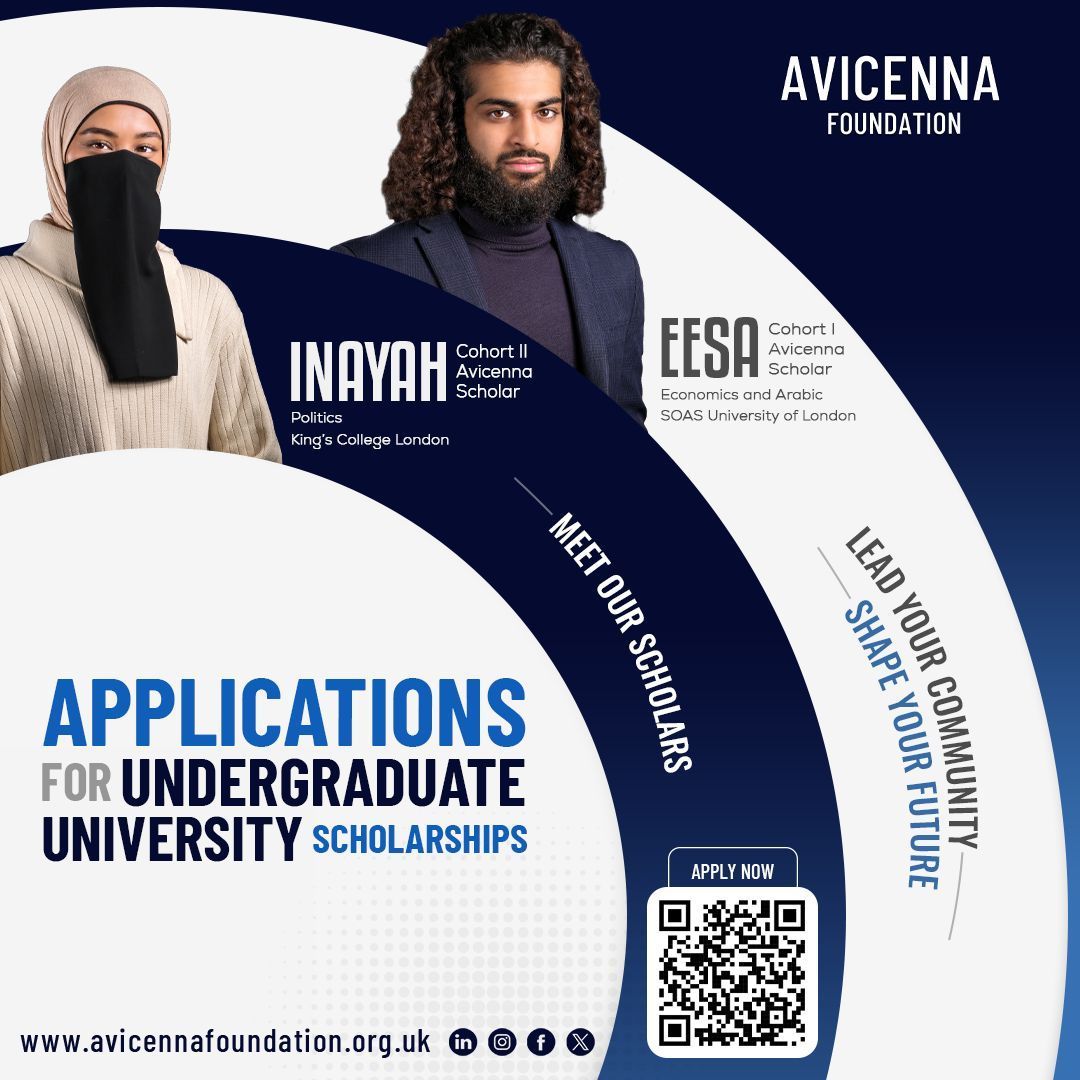 Thinking about applying for the Avicenna Foundation 2025 intake? 💭

Let this be your sign to go for it! 🚀

📌 Applications are still open! Don’t miss out on mentorship, leadership development &amp; a powerful network.

🔗 Apply today: avicennafoundation.org.uk/scholarship/ 

#Scholarships