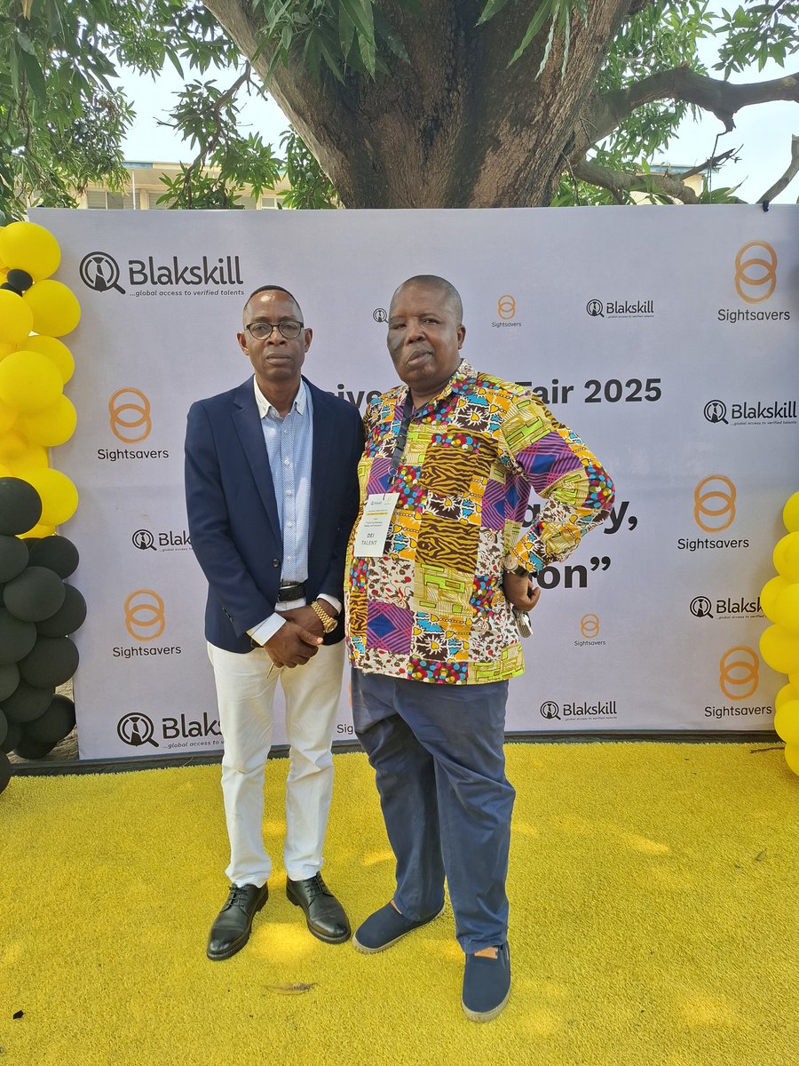cforinclusion's tweet photo. Our ED and head of inclusive Media Broadcast @YinkaOlaito With Gambo Y and Reuben, Inclusion expert and Partnership manager respective @Sightsavers Nigeria & in group picture with Michael Alasa of #Blackskills , major corporate organisations behind the #Inclusivejobfair 2/4 https://t.co/iclikYVUq4