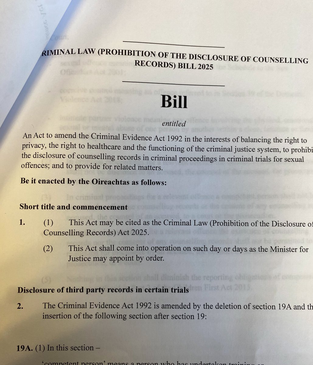 Ruth Coppinger (@ruthcoppingersp) on Twitter photo I’ve officially submitted to the Ceann Comhairle’s office our signed Bill on banning counselling notes in trials. This medieval misogyny must end! The DPP has stated counselling records are not required for a fair trial. Bill co signed by <a href="/paulmurphy_TD/">Paul Murphy 🏳️⚧️</a> <a href="/RBoydBarrett/">Richard Boyd Barrett</a> I’ve officially submitted to the Ceann Comhairle’s office our signed Bill on banning counselling notes in trials. This medieval misogyny must end! The DPP has stated counselling records are not required for a fair trial. Bill co signed by <a href="/paulmurphy_TD/">Paul Murphy 🏳️⚧️</a> <a href="/RBoydBarrett/">Richard Boyd Barrett</a>
