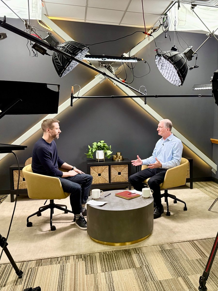 Stepping into the future of drug discovery! 📸 

 Excited to share a behind-the-scenes photo of <a href="/SeanRMcClain/">Sean McClain</a>, Founder and CEO of <a href="/abscibio/">Absci</a>, and AMD CTO Mark Papermaster as they record Episode 3 of Season 2 of Advanced Insights. Stay tuned for more.