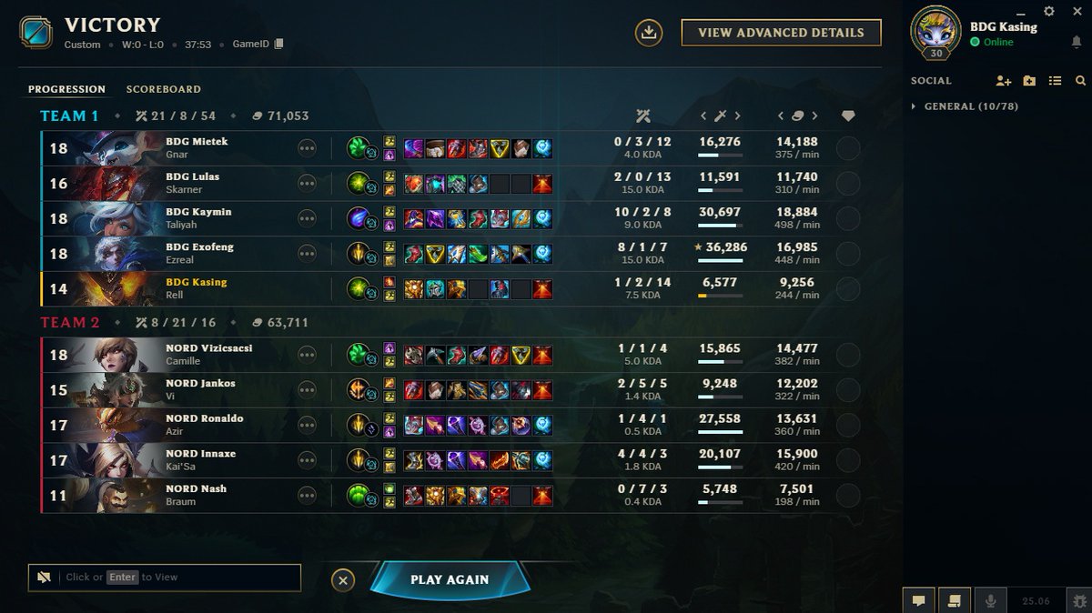Gg Nord &amp; DMG 1-1