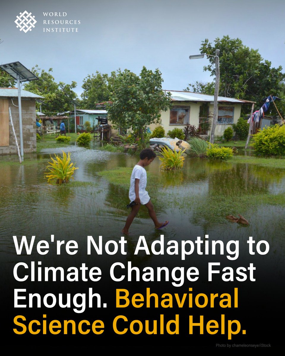 🌎From city dwellers dealing with extreme heat, to coastal communities experiencing sea-level rise, to businesses managing supply chain risks, every part of society will need to adapt to climate change in different ways.

We explore 3 ways behavior science can help climate