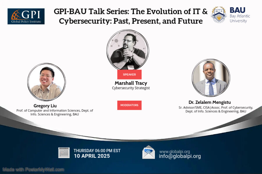 🚨 Join us on April 10 at 6 PM (EST) for a talk on “The Evolution of IT &amp; Cybersecurity” with Mr. Marshall Tracy! 🌐🔐 Explore the past, present, &amp; future of IT, cybersecurity, and AI trends.

📝 Register now: forms.gle/g4puCRTigKjDgj…

 #Cybersecurity #TechTrends #AI #IT #BAU