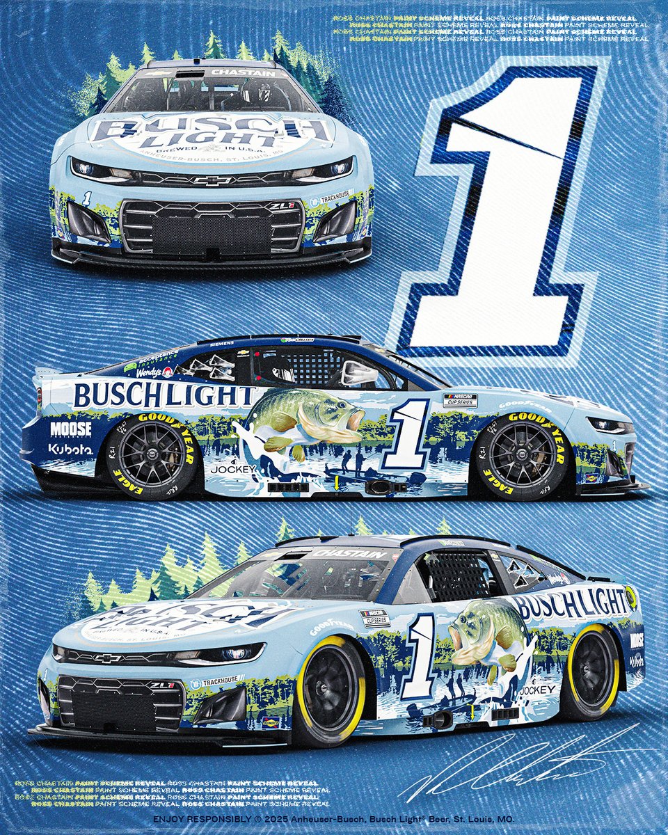 NASCAR (@nascar) on Twitter photo The No. 1 is fishing ... for a win this weekend at <a href="/TooToughToTame/">Darlington Raceway</a> in this <a href="/BuschBeer/">Busch Beer</a> BASScar. 🎣 The No. 1 is fishing ... for a win this weekend at <a href="/TooToughToTame/">Darlington Raceway</a> in this <a href="/BuschBeer/">Busch Beer</a> BASScar. 🎣