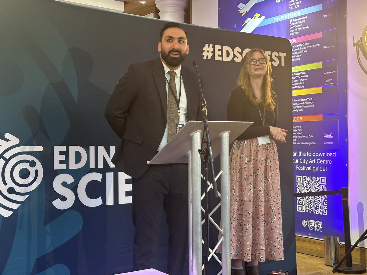 markashbishop's tweet photo. Absolute pleasure to attend the launch of the Edinburgh Science Festival for 2025. So great to be in a city where a science festival, science centre, zoo, museum, botanic garden, and observatory all come together for two weeks! @ourdynamicearth  @EdSciFest https://t.co/XGbXqQ6RO8