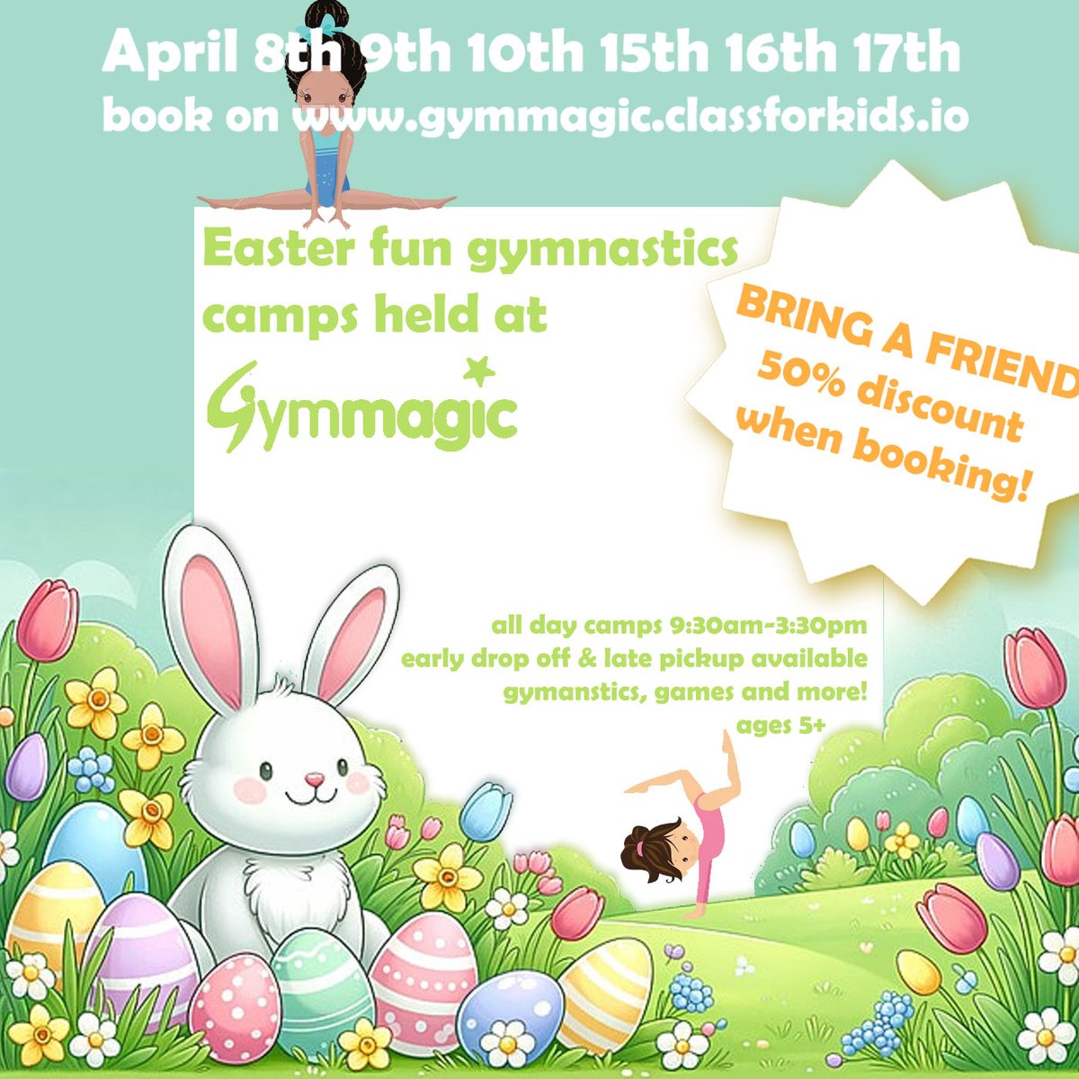 Not long to go until our fantastic Easter gymnastics camps! You can still book a place on Class4Kids with early drop off or late pick 9-4:30pm
#gymnastics #leeds #pudsey #bradford #schoolholidays #easter #thingstodobradford #gymnasticsnearme #gymclasses #kidsclassesbradford