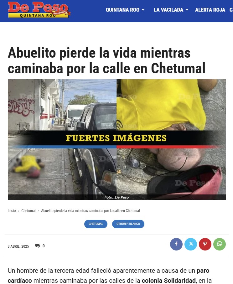 <a href="/DRCheguevon/">Dr. Cheguevon</a> Tampoco llegan a la casa...depeso.com/chetumal/abuel…