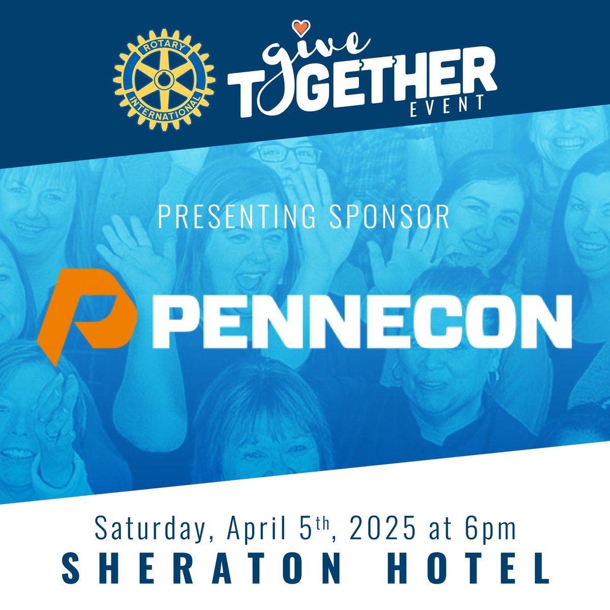 Another round of applause for our Champagne Sponsor REMAX Infinity Realty and Presenting Sponsor Pennecon!  Thank you so much for all you do for Rotary and for your community!  Also a reminder that our Silent Auction is now LIVE!  Here's your Bidding Link: 32auctions.com/rotarygala2025
