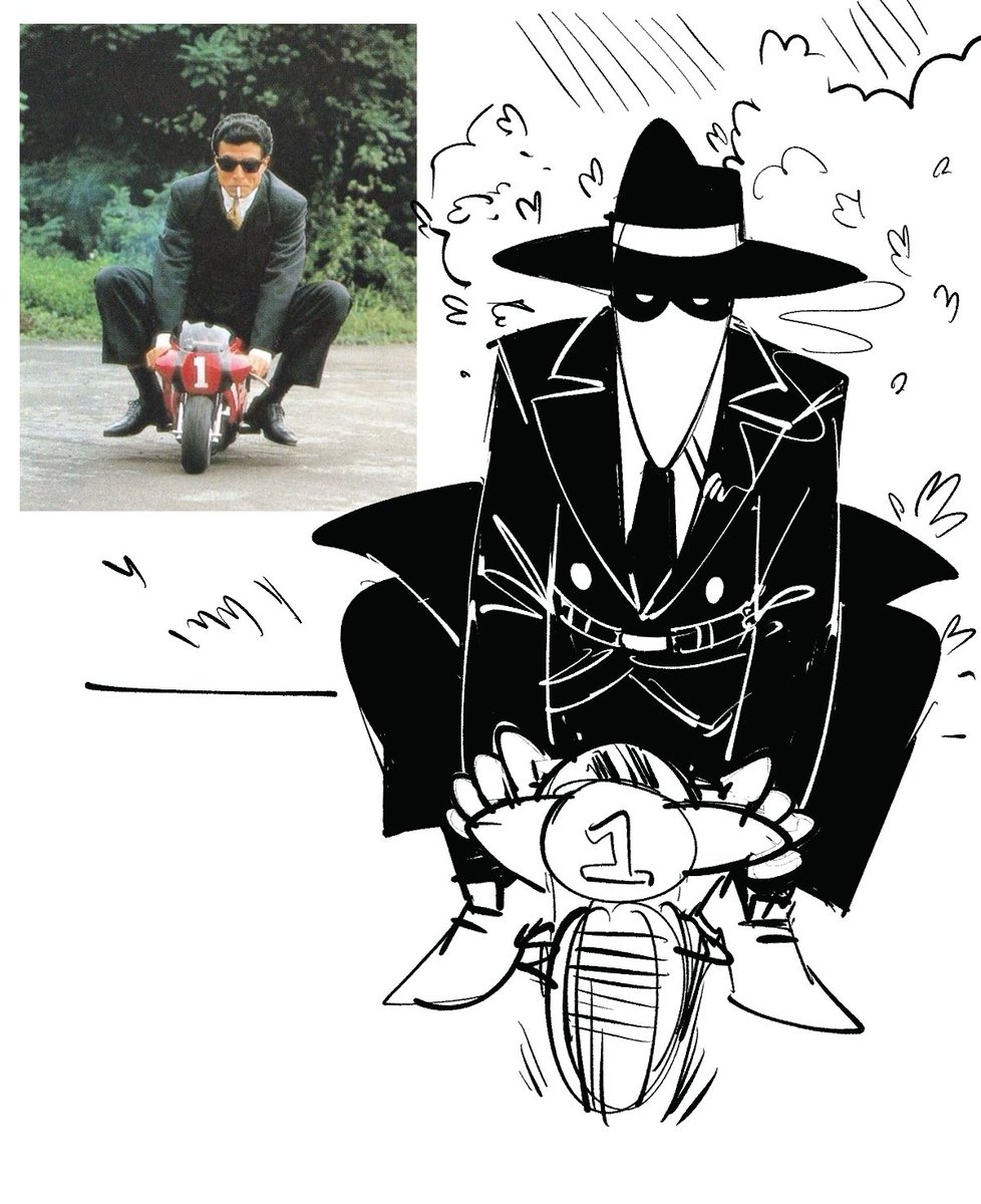 Here’s another one before I go to work, I’d imagine Black is the one guy you can’t take seriously, but still gets the job done 🏍️

#SPYvsSPY