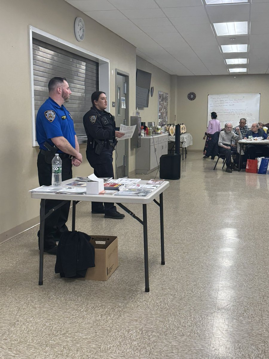 Yesterday, Officers from Crime Prevention, Domestic Violence &amp; Safe Horizon attended a Senior Safety Seminar @ at the Elmcor Dept. of the Aging facility @ 96-05 Horace Harding Expy. Officers went over safety tips &amp; discussed about different resources available for