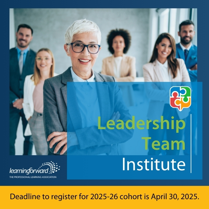 Build leadership team capacity. Implement solutions. Create an actionable professional learning plan aligned to your school and system’s strategic priorities. 🌟 Register for our Leadership Team Institute! learningforward.org/leadership-tea…
#EducationInnovation #SchoolLeadership #EdLeaders