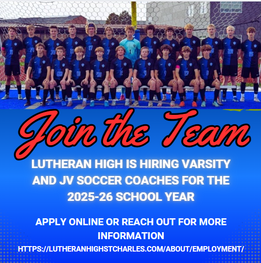 LutheranBoysSoccer (@luhiboyssoccer) on Twitter photo Come join the team and be a part of the Lutheran High Boys Soccer Program. We are hiring a Varsity Head Coach and JV Coach for the 2025-26 school year. Reach out for more information.
lutheranhighstcharles.com/about/employme…
<a href="/LuHiActivities/">Lutheran High School</a> <a href="/LutheranCougars/">Lutheran Cougars</a> <a href="/MOSoccerCoach/">MOSoccerCoach</a> <a href="/STLhssports/">STLhighschoolsports</a> Come join the team and be a part of the Lutheran High Boys Soccer Program. We are hiring a Varsity Head Coach and JV Coach for the 2025-26 school year. Reach out for more information.
lutheranhighstcharles.com/about/employme…
<a href="/LuHiActivities/">Lutheran High School</a> <a href="/LutheranCougars/">Lutheran Cougars</a> <a href="/MOSoccerCoach/">MOSoccerCoach</a> <a href="/STLhssports/">STLhighschoolsports</a>