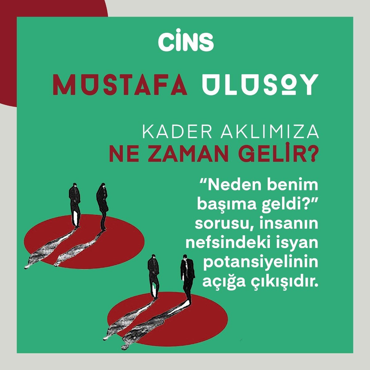 İnsan keyifle hayat yolunda ilerlerken, üstelik her şey güllük gülistanlıkken ‘kader’ hiç hatırına gelmez. Bunu yaşamak kaderimde varmış düşüncesi hiç aklına uğramaz. Ta ki, görünmez bir cama çarpar gibi bir musibete toslayana kadar. Hayatın akışı, incelikle işlenmiş sırça bir