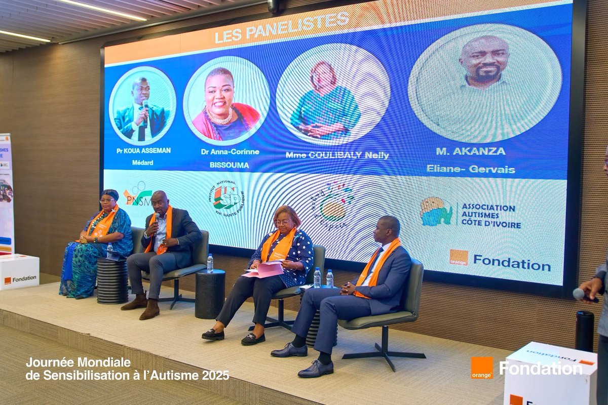 Ce 02/04, nous avons célébré la Journée Mondiale de Sensibilisation à l’Autisme sous le signe de l’inclusion. Un bilan 2024 encourageant et une volonté de continuer pour un monde plus équitable. + d’infos 👉🏾 fondation.orange.ci