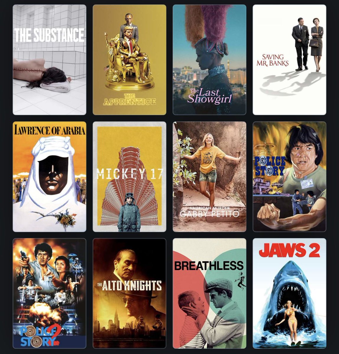 Chris Moffat (@cm42tv) on Twitter photo Keeping track of my film watching progress this year. Here’s everything I watched in MARCH 2025!
Favourite film watched this month:
Saving Mr Banks (2013)
Follow me on <a href="/letterboxd/">Letterboxd</a>! <a href="/Cm42TV/">Chris Moffat</a> Keeping track of my film watching progress this year. Here’s everything I watched in MARCH 2025!
Favourite film watched this month:
Saving Mr Banks (2013)
Follow me on <a href="/letterboxd/">Letterboxd</a>! <a href="/Cm42TV/">Chris Moffat</a>