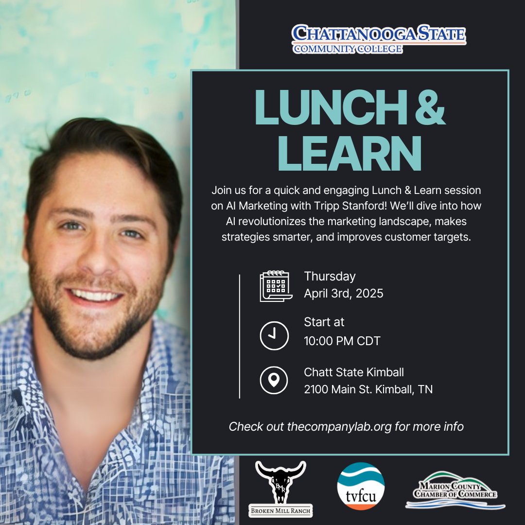 thecompanylab's tweet photo. Want to enhance your skillsets and meet some great people along the way?

Don’t wait—RSVP now! #LinkInBio

#TheCompanyLab #TNInnovates #COLAB #InnovationLivesHere #SupportLocalStartups #Entrepreneurship #Networking #Innovation https://t.co/edKDlue3DZ