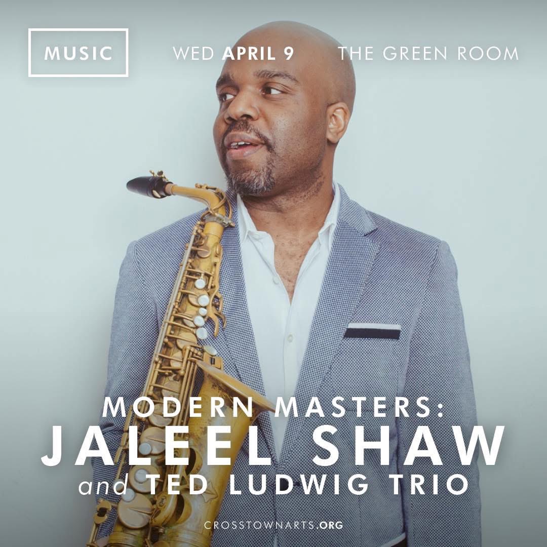 Jaleel Shaw (@jaleelshaw) on Twitter photo Memphis, Tennessee & Little Rock, Arkansas - I’ll be playing w/ the Ted Ludwig trio & giving a masterclass at the <a href="/uofmemphis/">University of Memphis</a> next week. Hope to see you there.
4/9 - at <a href="/CrosstownArts/">Crosstown Arts</a>
4/10 - at The Joint Comedy Theater
4/11 - masterclasses at <a href="/uofmemphis/">University of Memphis</a> Memphis, Tennessee & Little Rock, Arkansas - I’ll be playing w/ the Ted Ludwig trio & giving a masterclass at the <a href="/uofmemphis/">University of Memphis</a> next week. Hope to see you there.
4/9 - at <a href="/CrosstownArts/">Crosstown Arts</a>
4/10 - at The Joint Comedy Theater
4/11 - masterclasses at <a href="/uofmemphis/">University of Memphis</a>
