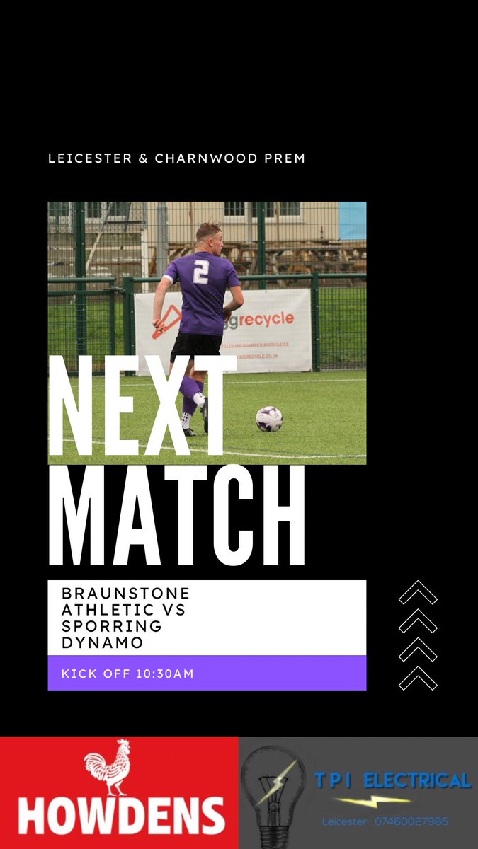 After back to back Semi Finals we are back in league action away to our fellow Sports Direct finalists Sporting Dynamo. Come support the lads 💜

🆚 Sporting Dynamo
📅 06/04/2025
🏆 Leicester &amp; Charnwood Prem
⏰ 10:30am
📍 Ibstock Welfare, LE67 6HN