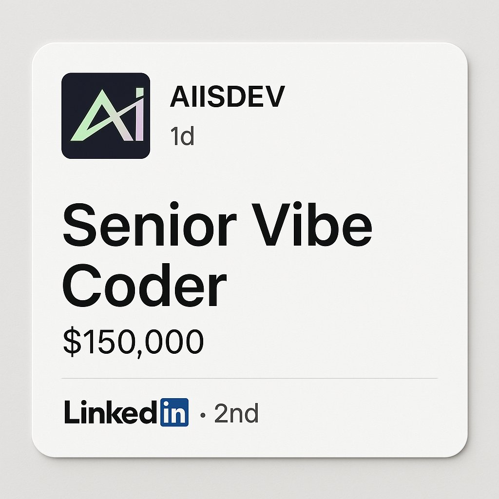 aiisdev's tweet image. new job listing