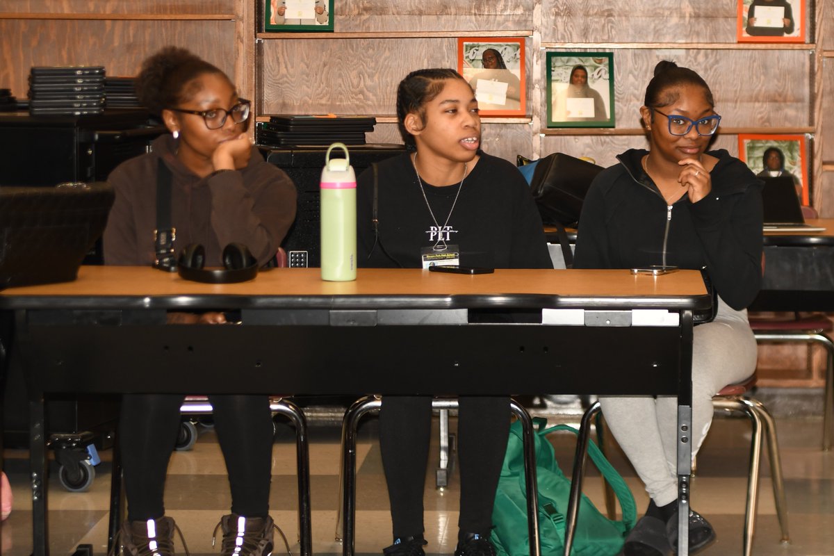 Several alumni visited with students today to provide insight into the  experience and academic expectations faced at the college-level.