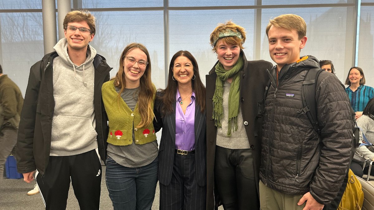 PrincetonEcon's tweet photo. Yesterday afternoon, @federalreserve Board Governor Adriana Kugler delivered a public talk at @Princeton on "Inflation Expectations and Monetary Policymaking."

Sponsored by @PrincetonGCEPS and @JRCPPF, we were honored to host Governor Kugler and hear her speak on these topics. https://t.co/ehT0eNLF05