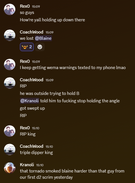 Guys first my desk and now my teammate... will this horrible day ever end 😭

Fly high <a href="/BlaineGXx/">Blaine</a> 👼