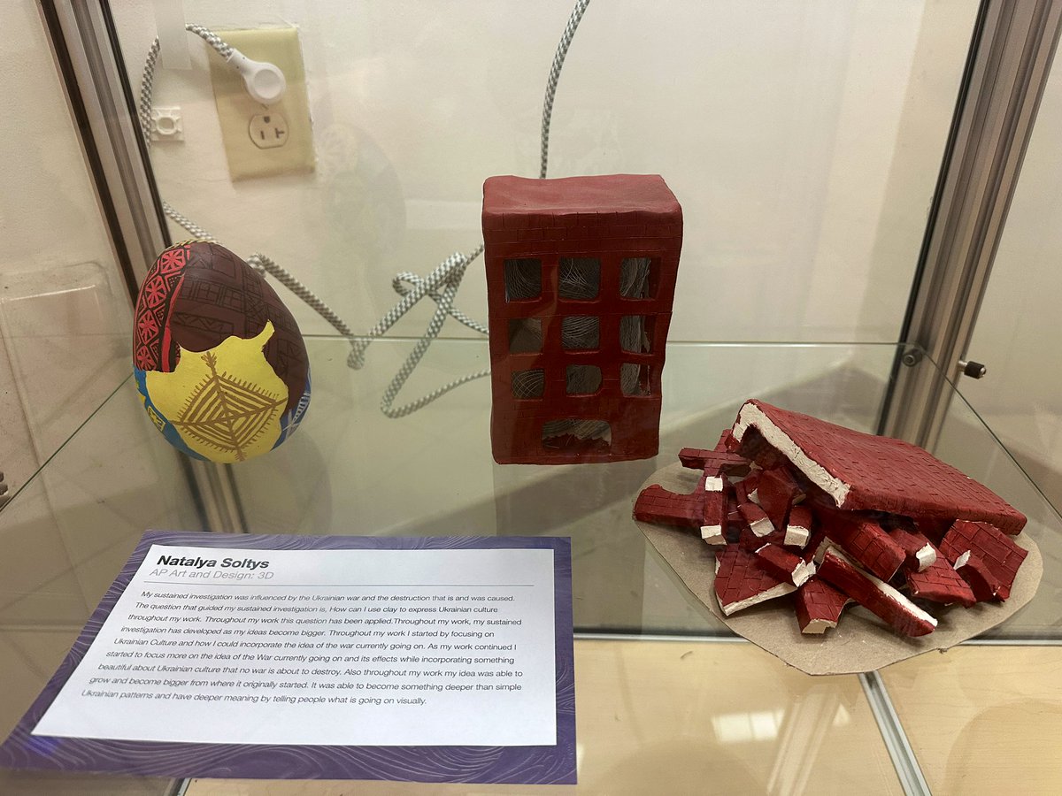 Another stunning display by our student artists at the <a href="/ParsippanyLib/">Parsippany Library</a> ! Mrs. Pizza’s AP Studio students’ work will be presented until the end of April. Go check it out!