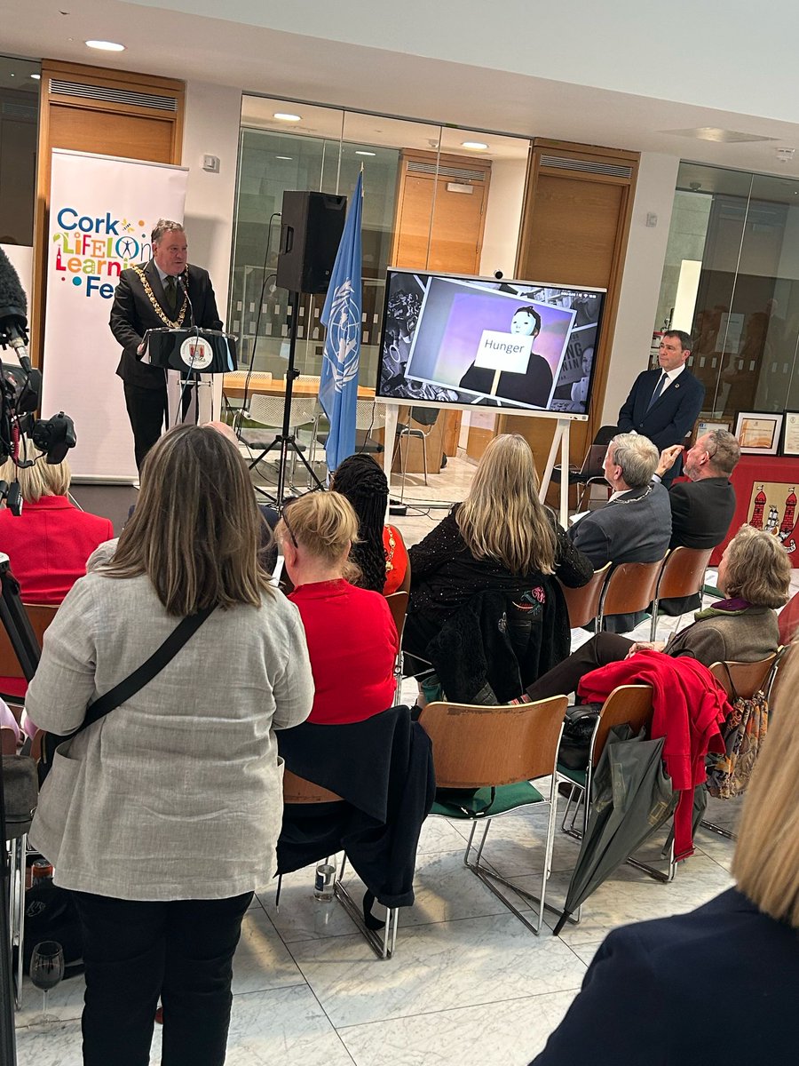 ACE UCC (@aceucc) on Twitter photo “If this festival stands for anything it’s that lifelong learning is a collective experience that should be experienced by all in the community for the community” -
Lord Mayor <a href="/sendboyle/">Iar Ard Mhéara Chorcaí, Cllr. Dan Boyle</a> formally launches the Cork Lifelong <a href="/learning_fest/">Cork Lifelong Learning Festival</a> attended by the Director of #UNESCO <a href="/UIL/">UNESCO-UIL</a> “If this festival stands for anything it’s that lifelong learning is a collective experience that should be experienced by all in the community for the community” -
Lord Mayor <a href="/sendboyle/">Iar Ard Mhéara Chorcaí, Cllr. Dan Boyle</a> formally launches the Cork Lifelong <a href="/learning_fest/">Cork Lifelong Learning Festival</a> attended by the Director of #UNESCO <a href="/UIL/">UNESCO-UIL</a>