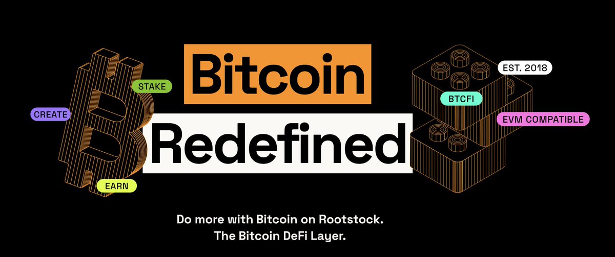 Wait, Rootstock? What’s that again?
Let’s clear it up real quick.

Rootstock is a smart contract platform built on Bitcoin.
Basically, it lets people build DeFi apps using Bitcoin.

You can think of it as a way to unlock Bitcoin’s potential for things like: lending and borrowing,