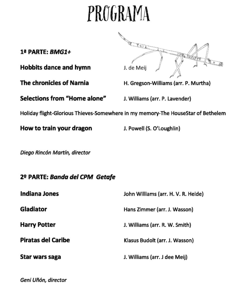 🎶 La Banda del proyecto BMG 1+ se une a la Banda de Música del Conservatorio Profesional de Música de Getafe para ofrecer un concierto de ambas agrupaciones 🎺🎷🎻

📅 Fecha: 5 de abril de 2025
⏰ Hora: 19:00h
📍 Lugar: CPM #Getafe

#TúhacesBanda #BMG #Música #Cultura #BMG1+