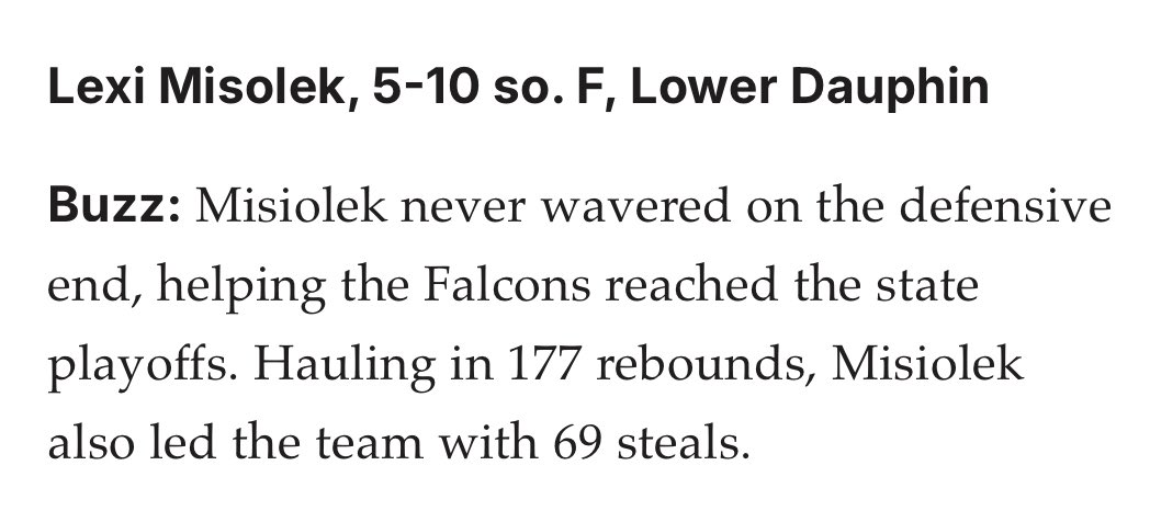 We had a lot of defensive efforts to be proud of this season and Lexi was an integral part of that. Congratulations, Lex! #LDGB🏀💙🤍
