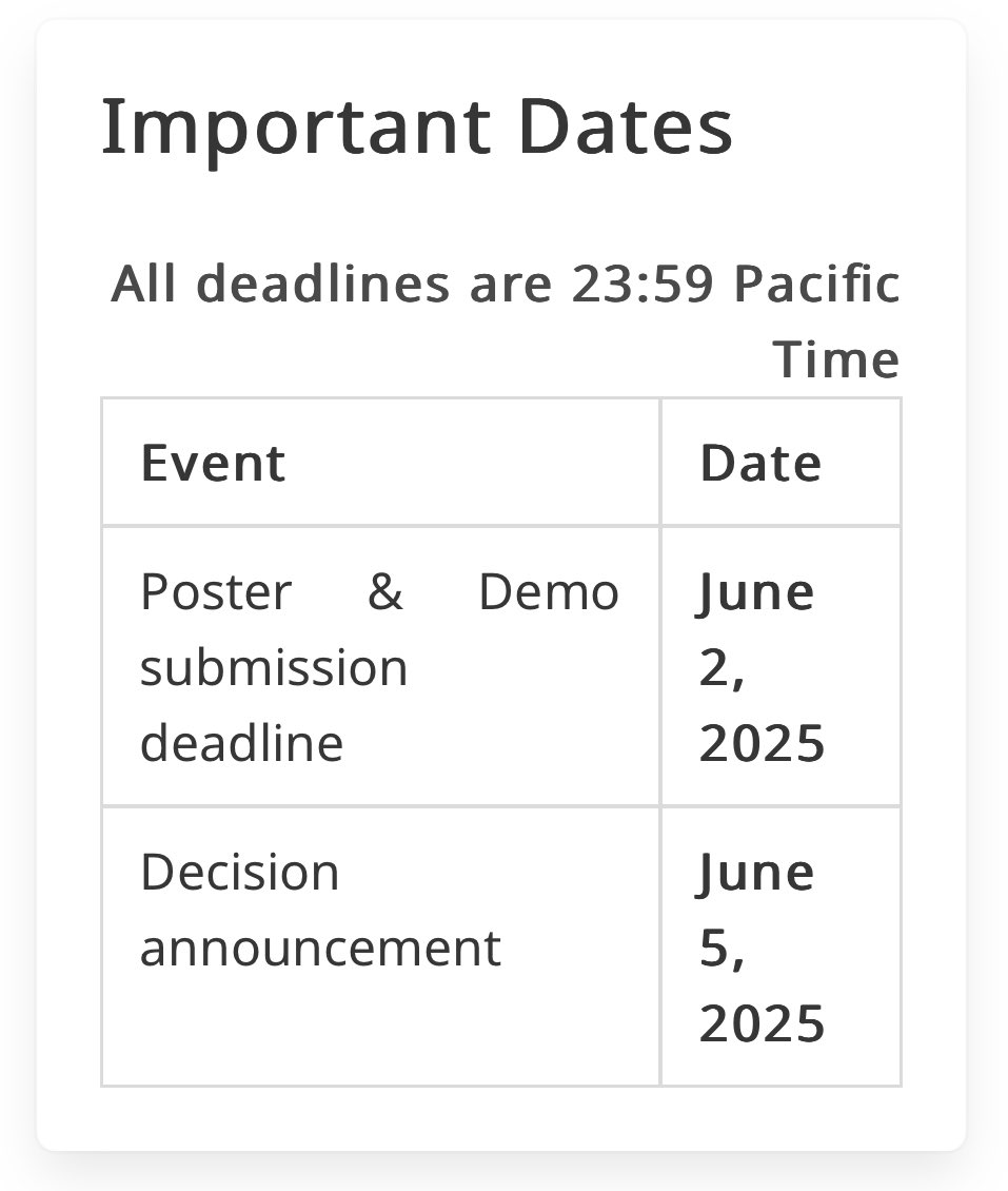 The #ICCP2025 Call for Posters and Demos is now live.

ICCP posters and demos give an opportunity to showcase previously-published or yet-to-be-published work to a broader community.

1/2