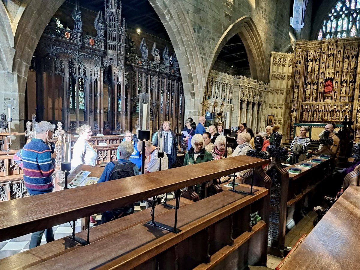 Our exhibition by autism and disability advocacy group <a href="/SpeakingUpTog/">Speaking Up Together</a> is now extended until Mon, 7 April. They led a wonderful guided tour last week, which is being offered to local community groups. Read about their exhibition and <a href="/HeritageFundUK/">The National Lottery Heritage Fund</a> project: newcastlecathedral.org.uk/event/access-h…