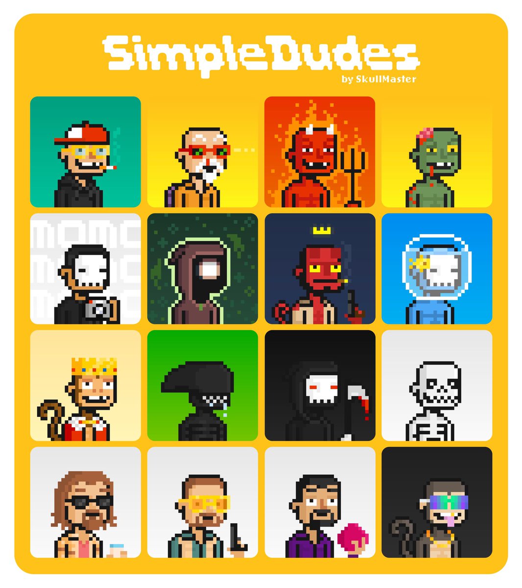 Its been two weeks since I started posting one piece a day🤯

I made this graphic to show them all at once👇

Which one is your favorite?👀