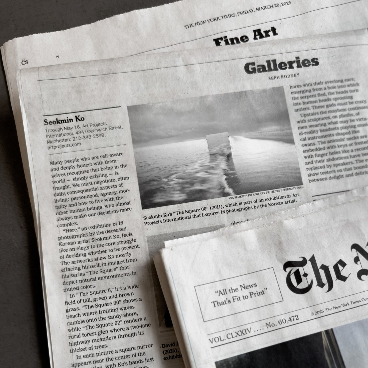 Art Projects International (@artprojects) on Twitter photo Thank YOU Seph Rodney and #NYTimes for the review of #SeokminKo <a href="/artprojects/">Art Projects International</a>, featuring limited-edition archival prints from KO’s critically-acclaimed solo exhibitions “The Square” and “Strip Show” #seokminkothesquare #seokminkostripshow #tribecagalleries #tribeca #artprojectsny Thank YOU Seph Rodney and #NYTimes for the review of #SeokminKo <a href="/artprojects/">Art Projects International</a>, featuring limited-edition archival prints from KO’s critically-acclaimed solo exhibitions “The Square” and “Strip Show” #seokminkothesquare #seokminkostripshow #tribecagalleries #tribeca #artprojectsny