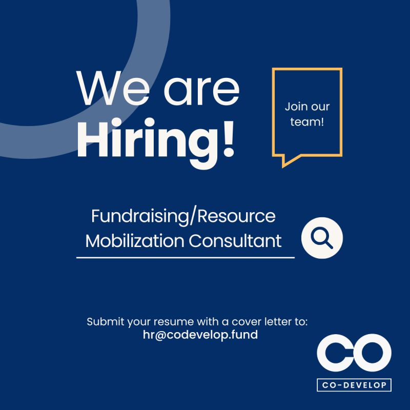 Final reminder to submit: We’re hiring a Fundraising/Resource Mobilization Consultant!  Help Co-Develop secure funding to scale Digital Public Infrastructure (DPI) globally. You'll lead fundraising strategy, engage with multilateral donors, and craft compelling pitches.